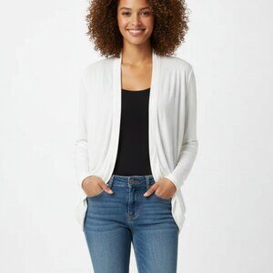 Aritzia Babaton Cardigan Sweater Dolman 3/4 Length Sleeve Button front Off White